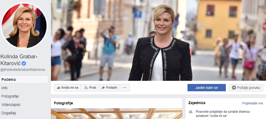 Kolinda u oproštajnom videu na sakou nosi zanimljivu poruku ispisanu glagoljicom