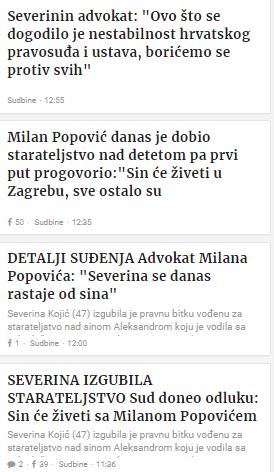 Srpski mediji slave, te se raspisali o presudi: "Milan brutalno ponizio Severinu"