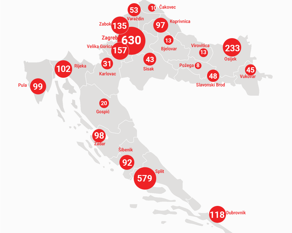 Tablica zaraženih, umrlih i izliječenih po državama - 27. lipnja 2020.